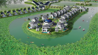 Hàng trăm bể bơi tại dự án Vườn Vua Resort & Villa Phú Thọ