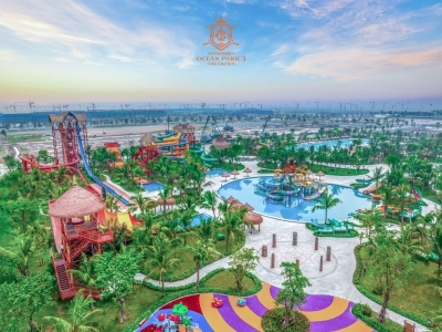 Công viên nước 45m tại Vinhomes Đại An