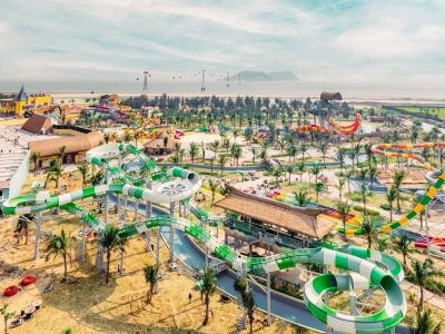 HVC Group thi công hoàn thiện và bàn giao hạng mục công viên nước, đài phun nước tại VinWonders Cửa Hội