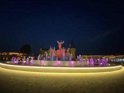 Đài phun nước tại Tổ hợp Khu vui chơi giải trí Cửa Hội