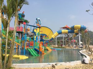 HVC lắp đặt xong hệ thống công viên nước khu du lịch Mường Thanh