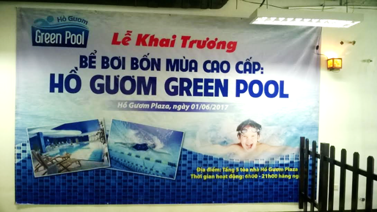 HVC completed the public swimming pool on 5th floor of Ho Guom Plaza building