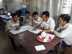 Working atmosphere of HVC at the great construction The Harmony