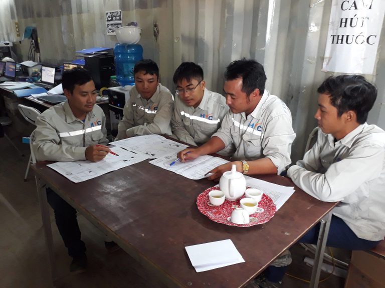 Không khí làm việc sôi động của HVC tại đại công trường The Harmony
