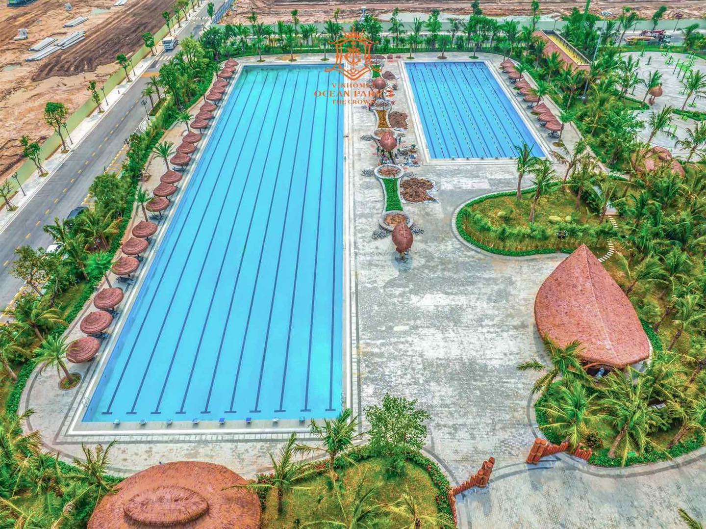Olympic-standard swimming pool at the Vinhomes Dai An project