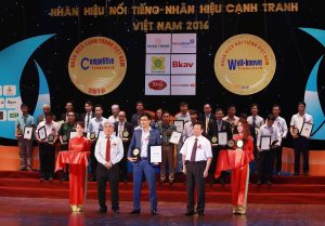 HVC đạt danh hiệu "Top 100 nhãn hiệu nổi tiếng Việt Nam 2016"