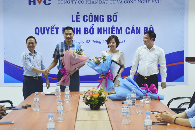 The announcement ceremony for the decision to appoint officers of HVC Investment and Technology Joint Stock Company and HVC Park