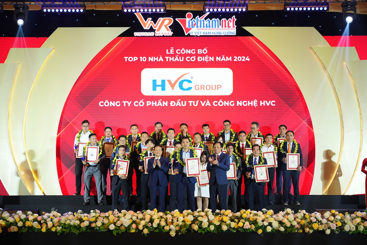 HVC GROUP LỌT TOP 10 NHÀ THẦU CƠ ĐIỆN UY TÍN VIỆT NAM NĂM 2024