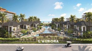 Hệ thống bể bơi villa tại L'Aurora Phu Yen