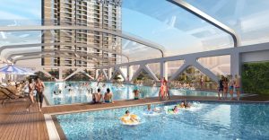 Bể bơi bốn mùa đại dự án Vinhomes Ocean Park