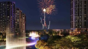 Water music - "a magnet to attract guests" of The Global City designed, constructed, and technology transferred by HVC