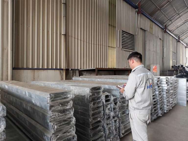 In addition to electrical cabinets, HVC Hung Yen's cable tray products are also exported to Laos, where they are utilized in the Nam Phak Hydropower project